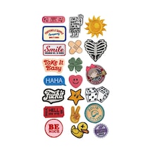 Vintage Retro Yama Temalı Telefon Laptop Tablet Sticker Seti 1