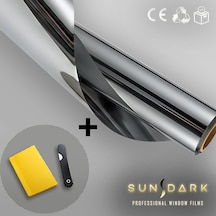 50 Cm X 6 Metre Silver Aynalı Cam Filmi %5 Uygulama Setli