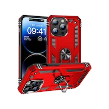Ardemix Apple iPhone 15 Pro Max Uyumlu Vega Kılıf-kırmızı Kirmizi