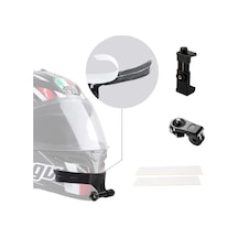 Fimtech Motosiklet Kask Çene Yapıştırıcılı Telefon ve Kamera Tutucu Set