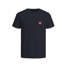 Jack & Jones Jack&jones Rubel Ire Smu Small Print Erkek Siyah Yuvarlak Yaka Tişört Siyah