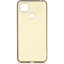 Kilifone - Xiaomi Uyumlu Redmi 9c - Kılıf Mat Renkli Esnek Premier Silikon Kapak - Gold
