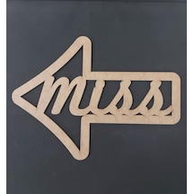 Ahşap Miss Yön Işareti 30X22Cm