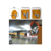 Dış Bükey Trafik Güvenlik Aynası 80 Cm