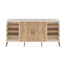 Arges Konsol 9 Raflı 2 Kapaklı 176x30x83 Aytaşı-çam/çam Çam/çam