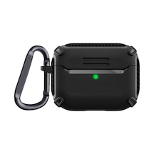 Airpods Pro 2 Uyumlu Kılıf Zore Airbag 26 Silikon-Siyah Siyah