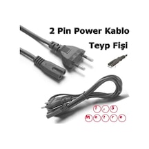 Işıldak Laptop Teyp Kablosu Fişi Kaliteli Sağlam 220V Çift Oluklu (465331002)