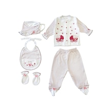 Sema Baby Sema Bebe Kız Bebek 5'li Zıbın Set Pembe