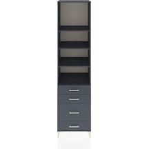 Hyperion Dolap 4 Raflı 4 Çekmeceli 60x44x243 Antrasit-antrasit Antrasit Hyperion Dolap 4 Raflı 4 Çekmeceli 60x44x243 Antrasit-antrasit Antrasit