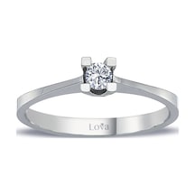 Lova G Renk 0,13 Karat Pırlanta Tektaş Yüzük - 1070169
