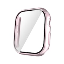 Apple İle Uyumlu Watch 10/11 Serisi 42mm Sert Pc Kasa Ve Ekran Koruyucu 35 - Pembe Çok Renkli