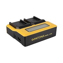 Patona 7557 Çift Lcd Usb Şarj Cihazı Sony Np-fp50 Np-fh50 Np-fv100 Uyumlu