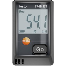 Testo 0572 1743 02 174 H Bt Sıcaklık Veri Kaydedici, Nem Veri Kaydedici -20 İla 70 C %0 İla 100 Bağıl Nem