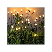 Güneş Ateşböceği Işıkları, 4'lü Paket 40 Led Solar Bahçe Işıkları, Güneş Enerjili Sallanan Bahçe Lambaları Ip65 Su Geçirmez, Dış Mekan Gümrükleme İçin Güneş Işıkları Yard Peyzaj Yolu Veranda 10 Parça Siyah