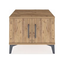 Hyperion Komodin Tek Raflı 2 Kapaklı 60x44x48 Çam-çam Çam