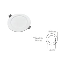 Zmr 9 W Slım Panel Led Spot 6500k Diğer