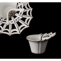 Thun Studıo Matragı Butterfly Çay Takımı 6 Kisilik 18 Parça Beyaz