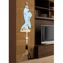M3 Decorium Kadın Büstü Dekoratif Ayna Gümüş