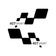 407 Sport Etiket Yapıştırma 30cmx11cm Mmd137