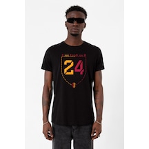 24 Şampiyonluk Siyah Erkek Tshirt Çok Renkli