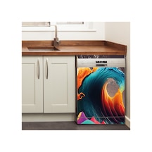 Spor Araba Bulaşık Makinesi Kaplama Sticker Kendinden Yapışkanlı Folyo 75x75 Cm