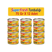 Superfresh Süperton Ton Balığı 75 Gr X 12 Adet