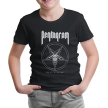 Pentagram - Relentless Siyah Çocuk Tshirt