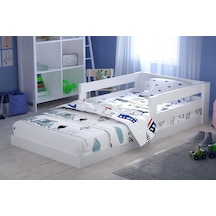 Tuliplife Montessori Karyola Beyaz 90x190 Yatak Uyumlu TLP118M