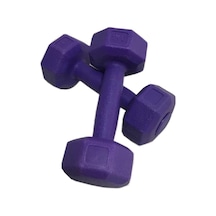1 Kg Plastik Dambıl Set 2 Adet Mor Renk