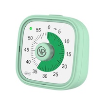 Npo Mutfak,ders,yemek İçin 60dk Analog Alarm Zamanlayıcı,pomodoro Öğrenci Motivasyon Saati Yeşil Açık Mavi