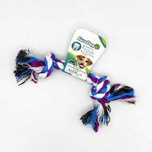 Eurodog - 498 - Diş İpi İki Düğüm Kalın Mor - Edntrend - Mavi Beyaz20cm