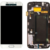 Samsung Galaxy S6 Edge Sm-g925 Lcd Ekran Dokunmatik Çıtalı Beyaz