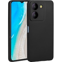 Mobilefix Vivo Y36 4g Kılıf Premier Silikon Kapak - Siyah Siyah