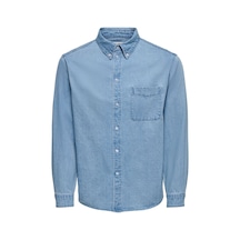 Only & Sons Onsorson Regular Yfm Dnm Shırt Noos Erkek Mavi Gömlek - 22036600