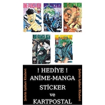 One Punch Man 6-7-8-9-10 Manga Seti 5 Kitap / Tek Yumruk / Anime-manga Sticker Ve Kartpostal