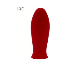 Sunshine011 Döküm Tava Ve Metal Tencere Kırmızı Isıya Dayanıklı Silikon Tutacak Kırmızı