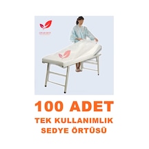 Tek Kullanımlık Sedye Örtüsü Lastikli Beyaz Renk (100 Adet)