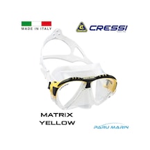 Parumarin Cressi Matrix Yellow Dalış Ve Yüzme Maskesi