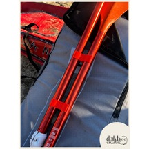Sup/kano Kırmızı Kürek Düzenleyici Aparat 2'li Set-kürek Parça Tutucu Klips-paddle Board Taşıma Aksesuarı