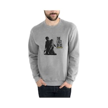 The Last Of Us Remastered Wallpaper Baskılı Gri Erkek Sweatshirt The Last Of Us Remastered Wallpaper Baskılı Gri Erkek Sweatshirt