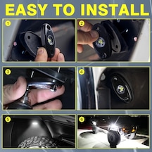 Dashanshop 4'lü Yeşil Led Rock Işıkları Toz Geçirmez Neon Underglow Utv Atv Kamyon