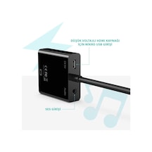 Syncwire HDMI to VGA Ses ve Micro Usb Çıkışlı Adaptör Çevirici