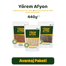 Yörem Afyon Sağlıklı Yaşam İçin Süper Avantajlı Besin Seti 440gr.