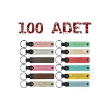 Marketlere Özel Anahtarlık, Kurumsal Kimliğinize Değer Katan Müşterilerinize lik 100' Lü Set