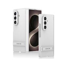 Galaxy Uyumlu Z Fold 8 Ultra Kılıf Pazarplus Kıpta Standlı Kılıf Gümüş