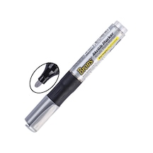 Akrilik Marker Yuvarlak Uç 1 Adet Brons Akrilik Markör Metal Seramik Ahşap Kumaş Tuval Cam Taş Gümüş Gri