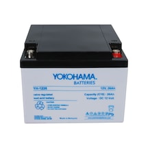 Ayt Yokohama 12 Volt 26 Amper Akü Yh-122.6 165x176x125 Mm Taze Yeni Tarihli Akü