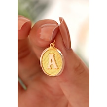 14 Ayar Altın A Harfi Nostalji Oval Kolye Ucu 548612189 14 Ayar Altın A Harfi Nostalji Oval Kolye Ucu 548612189