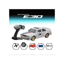Uzaktan Kumandalı 1:16 Bmw E30 Araba Full Fonksiyon Işıklı Drift Bmw E30 40 Km Hız Yapan E30 Beyaz