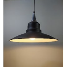 Riolight Retro Gümüş Askılı Tekli Metal Sarkıt Avize Şapka Çapı: (549516455)